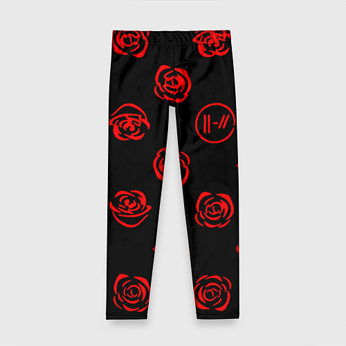 Детские легинсы Twenty one pilots rose pattern / 3D-принт – фото 1