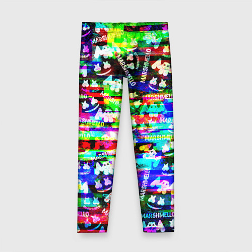 Детские легинсы Marshmello music краски / 3D-принт – фото 1