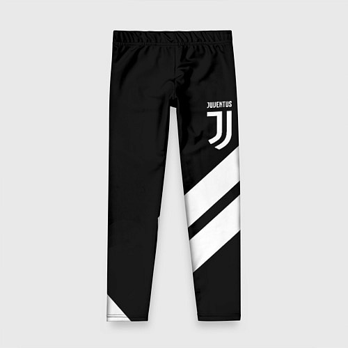 Детские легинсы Juventus line white / 3D-принт – фото 1