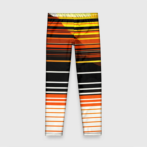 Детские легинсы Разноцветные вертикальные линии / 3D-принт – фото 1