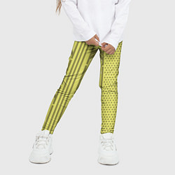 Леггинсы для девочки Закулисье классические обои, цвет: 3D-принт — фото 2