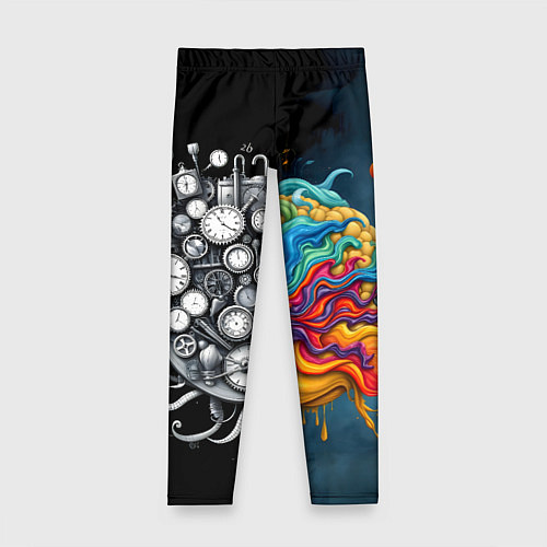 Детские легинсы Креативный мозг / 3D-принт – фото 1