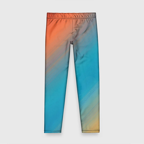 Детские легинсы Сине-оранжевый градиент / 3D-принт – фото 1
