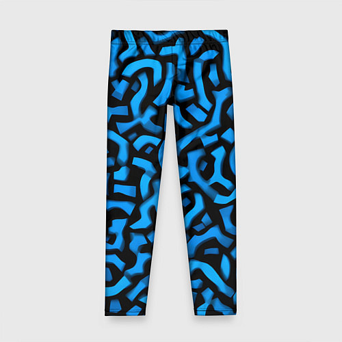 Детские легинсы Синее граффити / 3D-принт – фото 1