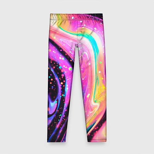 Детские легинсы Жидкая энергия космоса - нейросеть / 3D-принт – фото 1