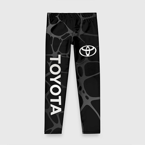 Детские легинсы Toyota - монохромный аква / 3D-принт – фото 1