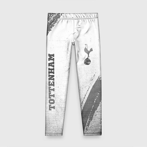 Детские легинсы Tottenham - white gradient вертикально / 3D-принт – фото 1