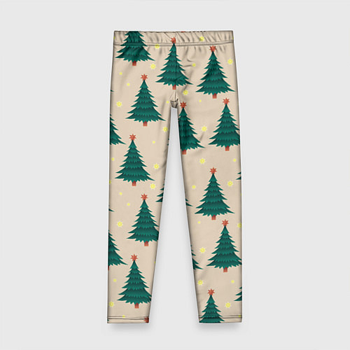 Детские легинсы Новогодняя ель / 3D-принт – фото 1