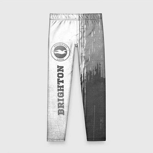Детские легинсы Brighton - white gradient по-вертикали / 3D-принт – фото 1