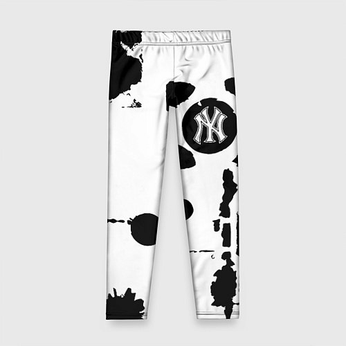 Детские легинсы New York yankees - baseball team pattern / 3D-принт – фото 1