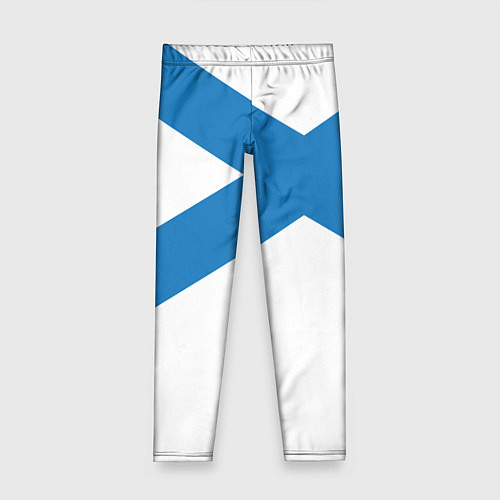 Детские легинсы Военно-морской флот: Андреевский флаг / 3D-принт – фото 1