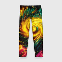 Леггинсы для девочки Neon space - ai art fantasy, цвет: 3D-принт