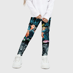 Леггинсы для девочки Дни сакамото главные герои, цвет: 3D-принт — фото 2