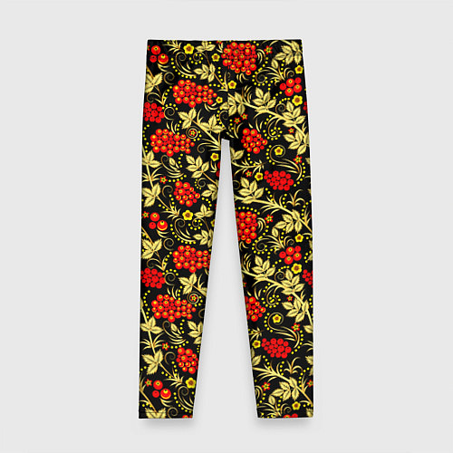 Детские легинсы Рябина с золотой листвой / 3D-принт – фото 1