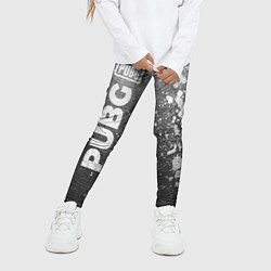 Леггинсы для девочки PUBG - grey gradient по-вертикали, цвет: 3D-принт — фото 2