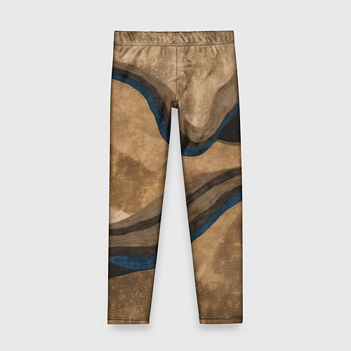 Детские легинсы Песочная абстракция / 3D-принт – фото 1