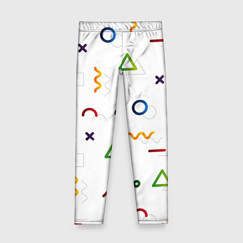 Детские легинсы Геометрический хаос / 3D-принт – фото 1