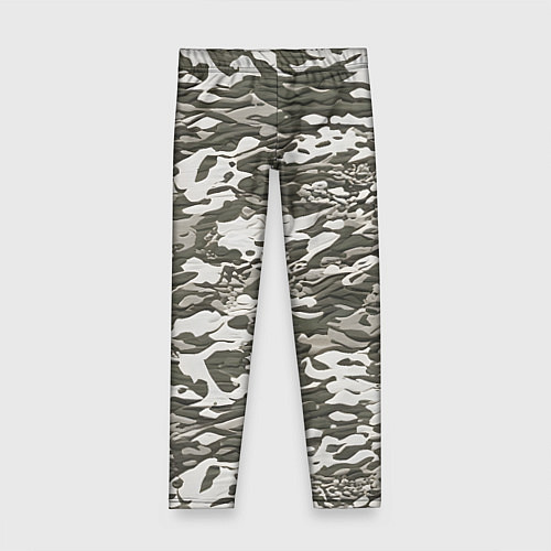 Детские легинсы Фактурный камуфляж / 3D-принт – фото 1
