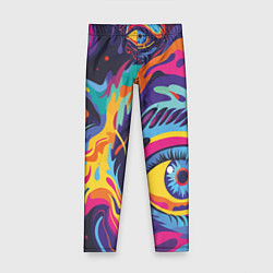 Леггинсы для девочки Глаза вселенной, цвет: 3D-принт