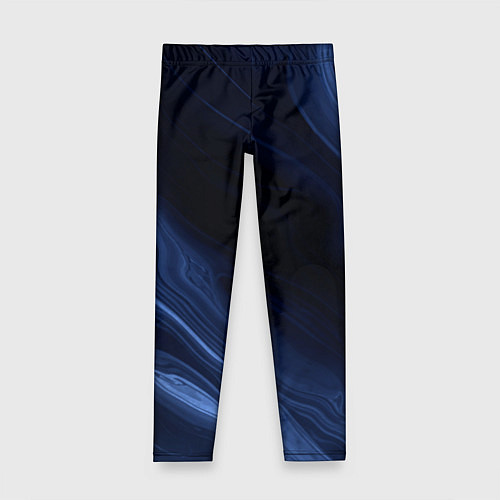 Детские легинсы Тёмный синий абстракция дымчатый / 3D-принт – фото 1
