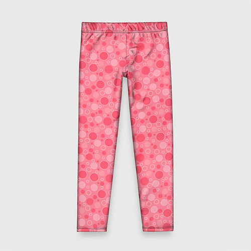 Детские легинсы Красные коралловые пузыри / 3D-принт – фото 1