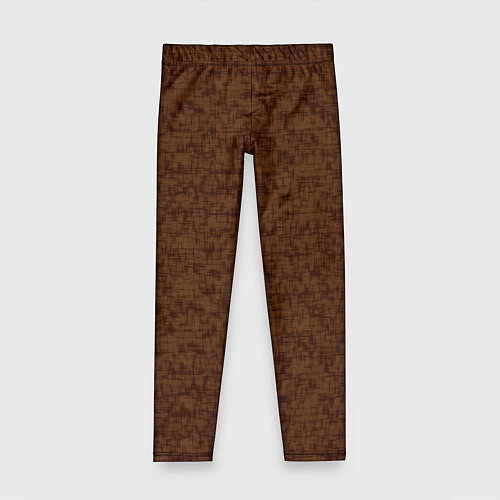 Детские легинсы Коричневый текстурный / 3D-принт – фото 1