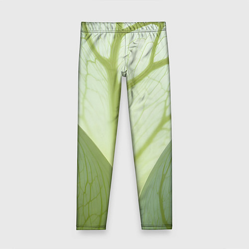 Детские легинсы Макро съемка листа / 3D-принт – фото 1