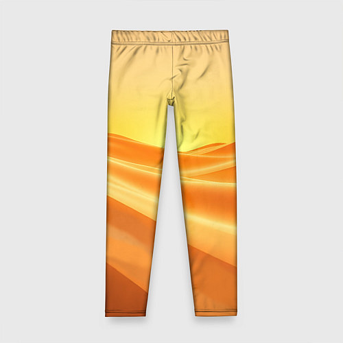 Детские легинсы Золотые пески / 3D-принт – фото 1