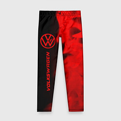 Детские легинсы Volkswagen - red gradient по-вертикали