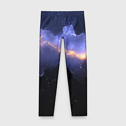 Детские легинсы Молния в фиолетовом небе текстура
