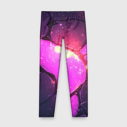 Детские легинсы Розовая текстура разлом плит