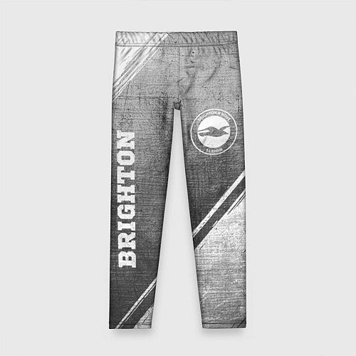 Детские легинсы Brighton - grey gradient вертикально / 3D-принт – фото 1