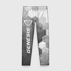 Леггинсы для девочки Genesis - grey gradient по-вертикали, цвет: 3D-принт