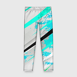 Детские легинсы Color white light blue