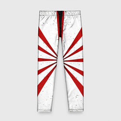 Леггинсы для девочки Красно-белая мишень, цвет: 3D-принт
