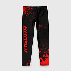 Детские легинсы Jaguar - red gradient вертикально