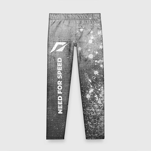 Детские легинсы Need for Speed - grey gradient по-вертикали / 3D-принт – фото 1