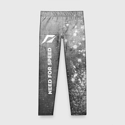 Детские легинсы Need for Speed - grey gradient по-вертикали