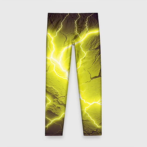 Детские легинсы Color yellow black / 3D-принт – фото 1