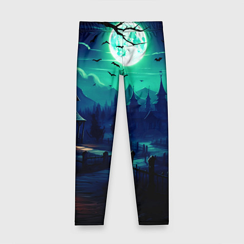 Детские легинсы Day of the Dead - Хэллоуин / 3D-принт – фото 1
