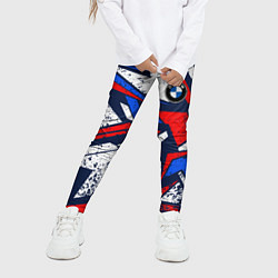 Леггинсы для девочки BMW - m colors, цвет: 3D-принт — фото 2