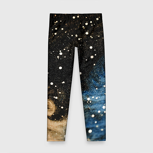 Детские легинсы Черно-синий фон текстура / 3D-принт – фото 1