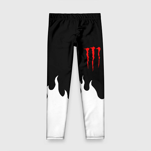 Детские легинсы Monster energy red logo / 3D-принт – фото 1