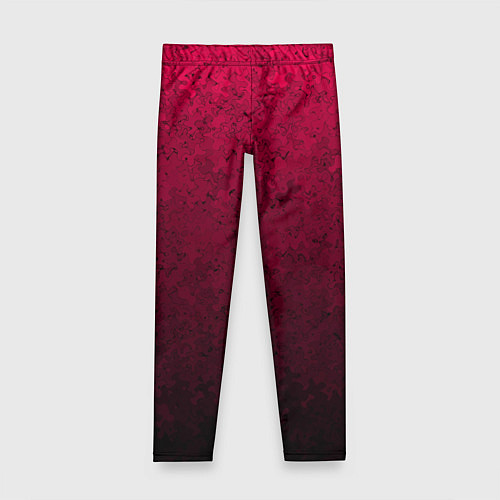 Детские легинсы Текстурный тёмно-розовый градиент / 3D-принт – фото 1