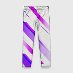 Леггинсы для девочки Color white pink, цвет: 3D-принт