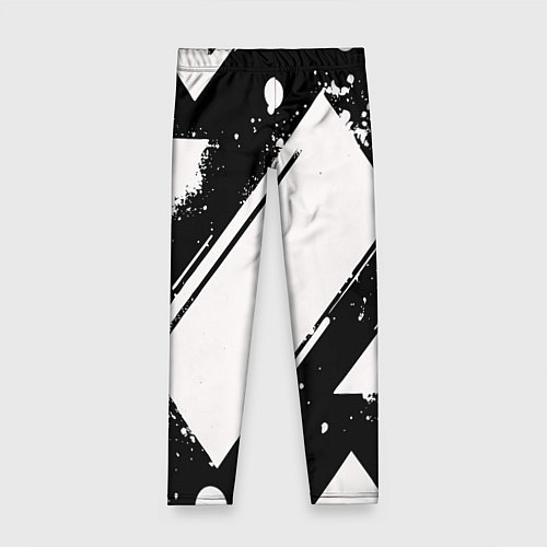 Детские легинсы Color black white / 3D-принт – фото 1