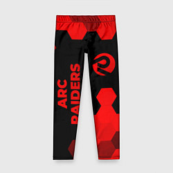 Леггинсы для девочки ARC Raiders - red gradient вертикально, цвет: 3D-принт