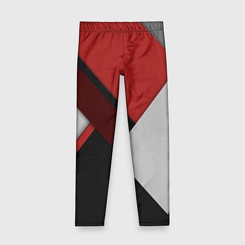 Детские легинсы Color black red grey / 3D-принт – фото 1