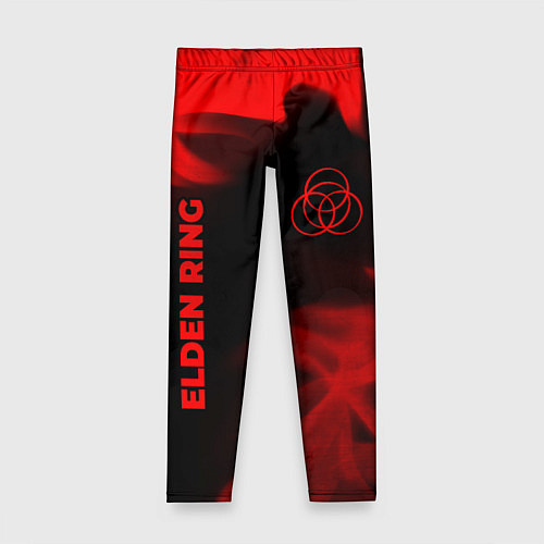 Детские легинсы Elden Ring - red gradient вертикально / 3D-принт – фото 1