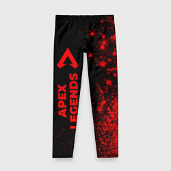 Леггинсы для девочки Apex Legends - red gradient по-вертикали, цвет: 3D-принт